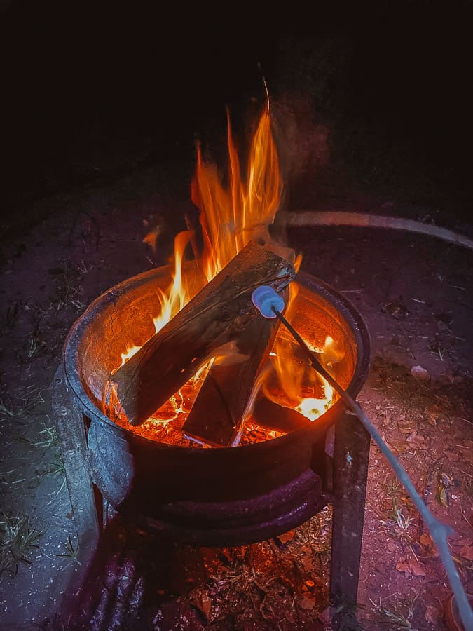 10 Cheap Things to do in the Mary Valley, QLD 3 Camp fire in the Mary Valley, QLD