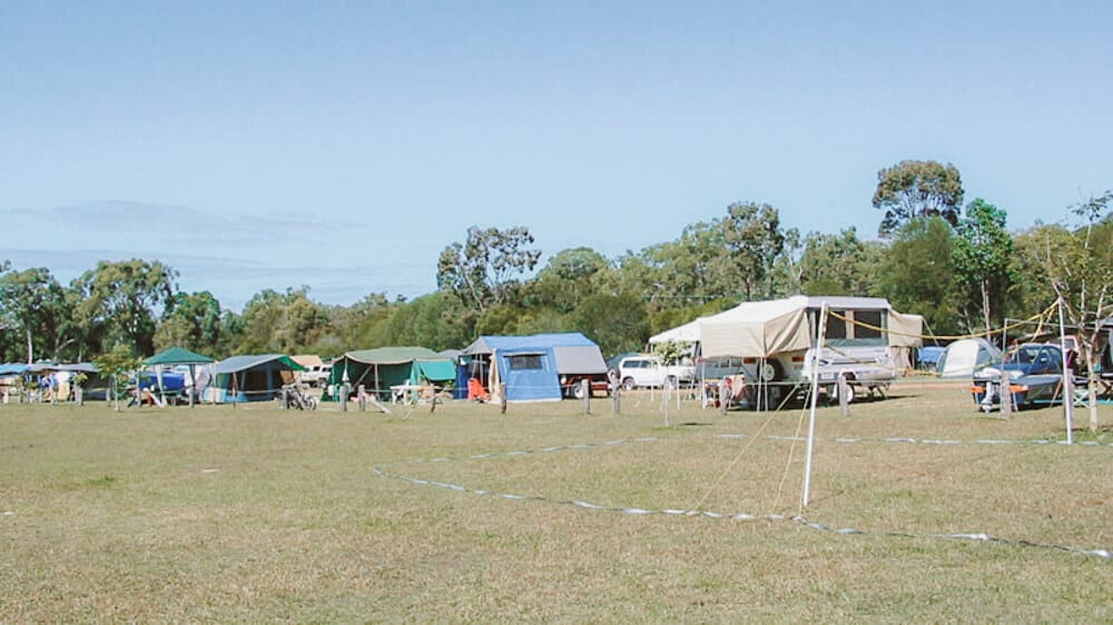 Caravan Parks in Noosa & Surrounds 5 Caravans and tents at Noosa North Shore Retreat