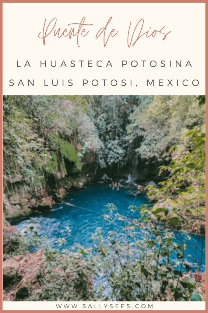How to Visit Puente de Dios: Tamasopo, Huasteca Potosina 15 Puente de Dios Pinterest pin