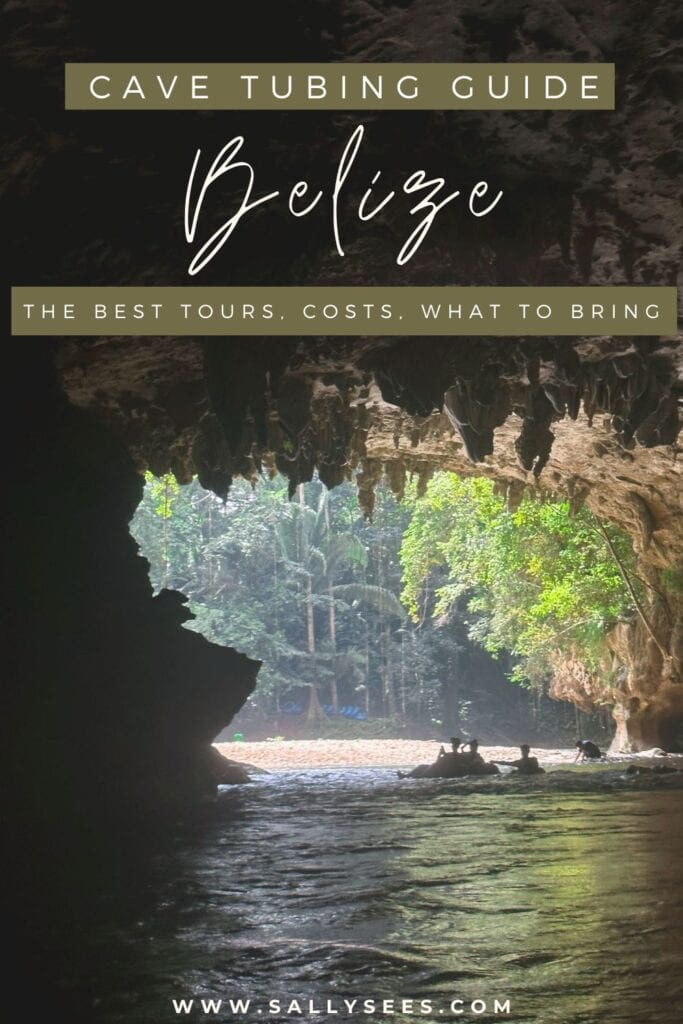 Cave Tubing in Belize at Nohoch Che’en Caves Branch Reserve 15 Cave tubing in Belize Pinterest pin