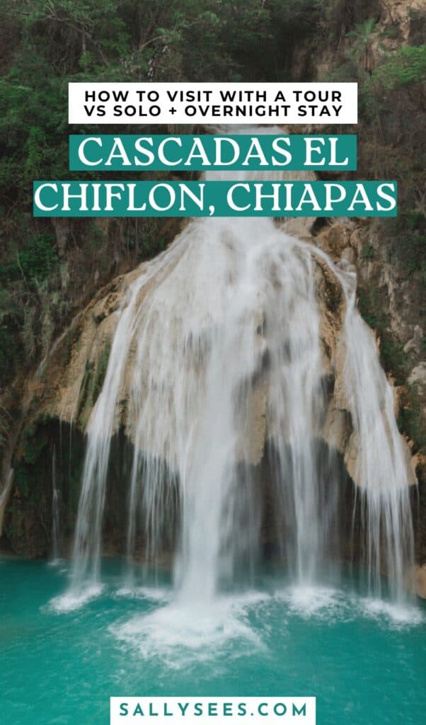 Cascadas El Chiflon: Without a Tour + Overnight Stay 32 Cascadas el Chiflon Chiapas Pinterest Pin