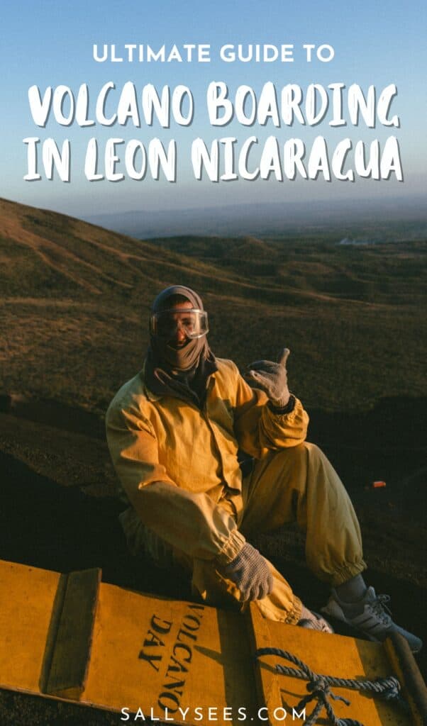 Epic Volcano Boarding in Nicaragua at Cerro Negro Volcano 31 Ultimate Guide to Volcano Boarding in Leon Nicaragua Pinterest Pin
