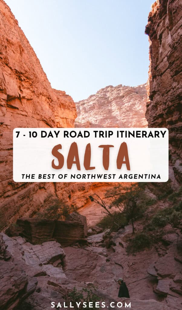 7 - 10 Day Salta Road Trip: The Best of Northwest Argentina 68 Salta Road Trip Pinterest Pin
